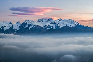 The peaks overlooking the Mont Avic Park, the first regional national park of the Valle d'Aosta, Piedmont, Italy, Europe The peaks overlooking the Mont Avic Park, the first regional national park of the Valle d'Aosta, Piedmont, Italy, Europe
