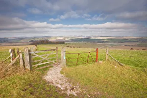 The rolling hills of the South Downs National Park near Brighton, Sussex, England, United Kingdom, Europe The rolling hills of the South Downs National Park near Brighton, Sussex, England, United Kingdom, Europe