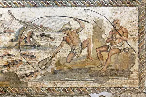 Roman mosaic dating from the 2nd century AD Roman mosaic dating from the 2nd century AD