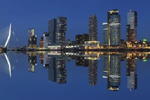 Skyline with Erasmus Bridge, World Port Center, Hotel New York and Montevideo Building Skyline with Erasmus Bridge, World Port Center, Hotel New York and Montevideo Building