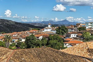 View over Diamantina and the Nossa Senhora do Amparo Church, Diamantina, UNESCO World Heritage Site, Minas Gerais, Brazil, South America View over Diamantina and the Nossa Senhora do Amparo Church, Diamantina, UNESCO World Heritage Site, Minas Gerais, Brazil, South America