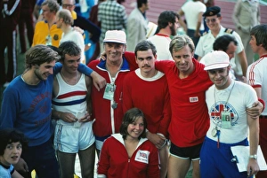 Great Britain's gold medal-winning modern pentathlon team at the 1976 Montreal Olympics Great Britain's gold medal-winning modern pentathlon team at the 1976 Montreal Olympics