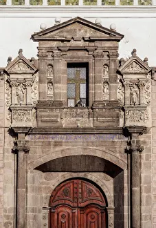 Church of Santo Domingo, detailed view, Plaza de Santo Domingo, Old Town, Quito, Pichincha Church of Santo Domingo, detailed view, Plaza de Santo Domingo, Old Town, Quito, Pichincha