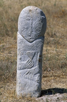 Stone Balbals or tomb markers, Western Turk, 6th to 8th century Stone Balbals or tomb markers, Western Turk, 6th to 8th century