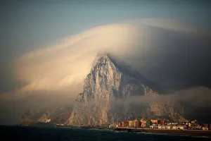 Gibraltar Partially Covered by Cloud Gibraltar Partially Covered by Cloud