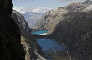 Llanganuco lake, which is filled with glacial meltwater, is seen in Huascaran National Llanganuco lake, which is filled with glacial meltwater, is seen in Huascaran National