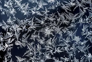 A window with frost pattern is pictured on top of highest German mountain, the Zugspitze A window with frost pattern is pictured on top of highest German mountain, the Zugspitze