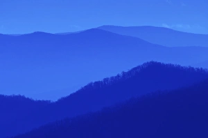 Somber winter view of southern Appalachian Mountains, Great Smoky Mountains National Park Somber winter view of southern Appalachian Mountains, Great Smoky Mountains National Park