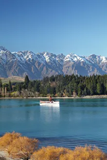 TSS Earnslaw, The Remarkables and Lake Wakatipu, Queenstown, South Island, New Zealand TSS Earnslaw, The Remarkables and Lake Wakatipu, Queenstown, South Island, New Zealand