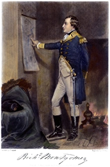 (1736-1775). American (Irish-born) Revolutionary officer, planning his assault on Quebec (1736-1775). American (Irish-born) Revolutionary officer, planning his assault on Quebec