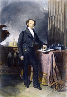 (1782-1862). Eighth President of the United States. Mezzotint by John Sartain, c1840 (1782-1862). Eighth President of the United States. Mezzotint by John Sartain, c1840