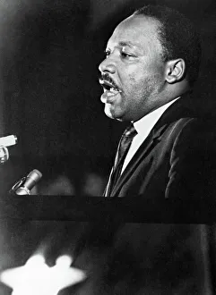 (1929-1968). American clergyman and civil rights leader. Kings last public appearance, 3 April 1968 at Mason Temple in Memphis, Tennessee, the night before his assassination (1929-1968). American clergyman and civil rights leader. Kings last public appearance, 3 April 1968 at Mason Temple in Memphis, Tennessee, the night before his assassination
