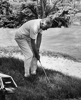 BARRY GOLDWATER (1909-1998). American politician. Photographed while golfing at Montego BARRY GOLDWATER (1909-1998). American politician. Photographed while golfing at Montego