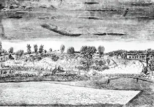 BATTLE OF CONCORD, 1775. The engagement at the North Bridge, Concord, Massachusetts BATTLE OF CONCORD, 1775. The engagement at the North Bridge, Concord, Massachusetts