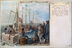 Bostonians watching Sons of Liberty dumping tea into the harbor, 16 December 1773 Bostonians watching Sons of Liberty dumping tea into the harbor, 16 December 1773