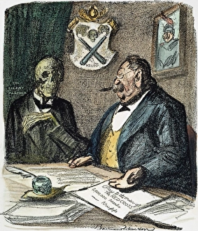charity WORLD WAR I: CARTOON, 1915. 'The Firm Makes a Gift charity WORLD WAR I: CARTOON, 1915. 'The Firm Makes a Gift