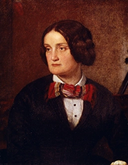 CHARLOTTE CUSHMAN (1816-1876). American actress. Oil on canvas, 1853, by William Page CHARLOTTE CUSHMAN (1816-1876). American actress. Oil on canvas, 1853, by William Page