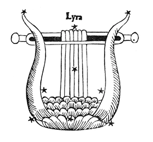 CONSTELLATION: LYRA, 1482. Figuration of Lyra CONSTELLATION: LYRA, 1482. Figuration of Lyra
