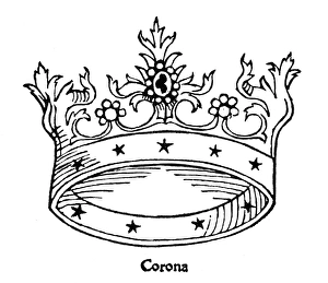 CORONA BOREALIS, 1482. Figuration of Corona Borealis CORONA BOREALIS, 1482. Figuration of Corona Borealis