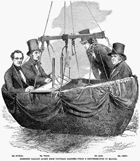 The English balloonist Charles Green about to make his 499th ascent in his Royal Nassau The English balloonist Charles Green about to make his 499th ascent in his Royal Nassau