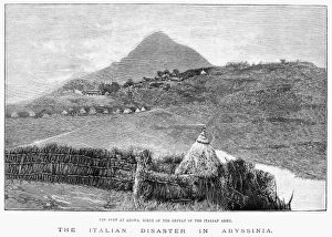 ETHIOPIA: FORT AT ADOWA. The fort at Adowa, site of a crushing defeat of an Italian force ETHIOPIA: FORT AT ADOWA. The fort at Adowa, site of a crushing defeat of an Italian force