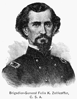 FELIX K. ZOLLICOFFER (1812-1862). Felix Kirk Zollicoffer. American Confederate general FELIX K. ZOLLICOFFER (1812-1862). Felix Kirk Zollicoffer. American Confederate general