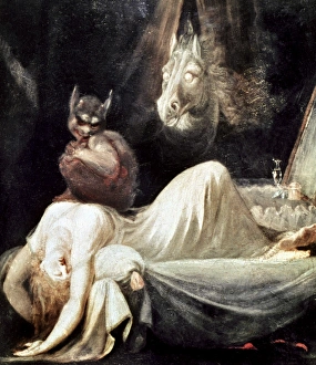 FUSELI: NIGHTMARE, 1781. The Nightmare. Oil on canvas by Henry Fuseli, 1781 FUSELI: NIGHTMARE, 1781. The Nightmare. Oil on canvas by Henry Fuseli, 1781