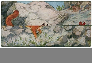 THE GINGERBREAD BOY. Illustration by Frederick Richardson for a 1923 collection THE GINGERBREAD BOY. Illustration by Frederick Richardson for a 1923 collection