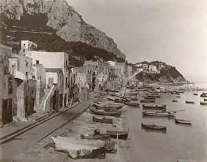 ITALY: CAPRI. The marina on the island of Capri, Italy. Photograph by Giorgio Sommer ITALY: CAPRI. The marina on the island of Capri, Italy. Photograph by Giorgio Sommer