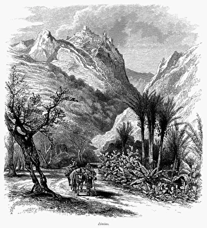 ITALY: SICILY, c1875. Cape Faro, which overlooks the Strait of Messina between the ITALY: SICILY, c1875. Cape Faro, which overlooks the Strait of Messina between the