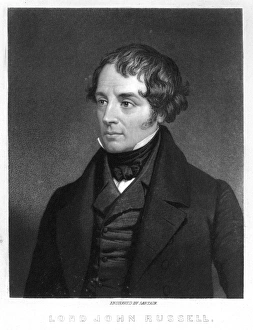 LORD JOHN RUSSELL (1792-1878). English statesman. Mezzotint engraving by John Sartain LORD JOHN RUSSELL (1792-1878). English statesman. Mezzotint engraving by John Sartain