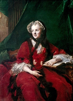 MARIE LESZCZYNSKA (1703-1768). Queen of France. Canvas, 1748, by Jean-Marc Nattier MARIE LESZCZYNSKA (1703-1768). Queen of France. Canvas, 1748, by Jean-Marc Nattier