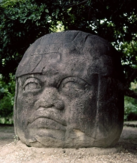 MEXICO: OLMEC HEAD. Olmec colossal head number 2, at Parque La Venta, Tabasco, Mexico MEXICO: OLMEC HEAD. Olmec colossal head number 2, at Parque La Venta, Tabasco, Mexico