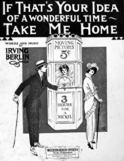MOVING PICTURES, 1914. American sheet music cover, 1914, for Irving Berlin's 'If MOVING PICTURES, 1914. American sheet music cover, 1914, for Irving Berlin's 'If