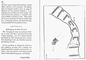 Two pages from a 1794 edition of Baron Friedrich von Steuben's army drill manual ' Two pages from a 1794 edition of Baron Friedrich von Steuben's army drill manual '