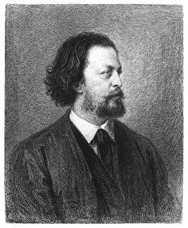 PAUL VON HEYSE (1830-1914). German writer. Etching by J.L. Raab after Franz von Lenbach PAUL VON HEYSE (1830-1914). German writer. Etching by J.L. Raab after Franz von Lenbach