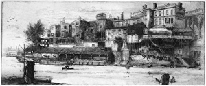 PENNELL: CALLOWHILL STREET BRIDGE, 1880. A view of Callowhill Street Bridge and the PENNELL: CALLOWHILL STREET BRIDGE, 1880. A view of Callowhill Street Bridge and the