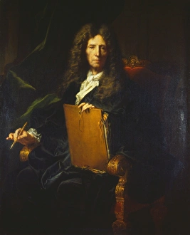PIERRE MIGNARD (1612-1695). French painter. Oil on canvas, c1690, by Hyacinthe Rigaud PIERRE MIGNARD (1612-1695). French painter. Oil on canvas, c1690, by Hyacinthe Rigaud