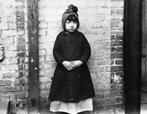RIIS: IMMIGRANT GIRL, 1892. 'I Scrubs.' Little Katie, who keeps house in West 49th Street RIIS: IMMIGRANT GIRL, 1892. 'I Scrubs.' Little Katie, who keeps house in West 49th Street