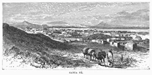 SANTA FE, c1847. Santa Fe as it appeared when it was ceded to the United States SANTA FE, c1847. Santa Fe as it appeared when it was ceded to the United States