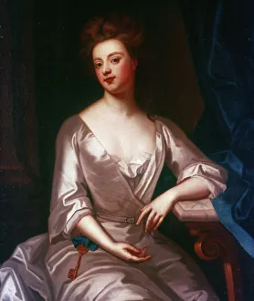 SARAH CHURCHILL (1660-1744). Nee Jennings. Duchess of Marlborough. Oil on canvas SARAH CHURCHILL (1660-1744). Nee Jennings. Duchess of Marlborough. Oil on canvas