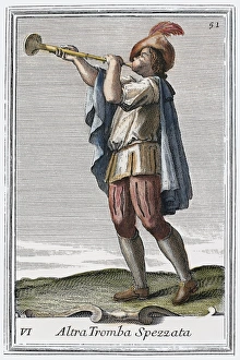 SLIDE TRUMPET, 1723. The slide trumpet, used by Johann Sebastian Bach under the name ' SLIDE TRUMPET, 1723. The slide trumpet, used by Johann Sebastian Bach under the name '