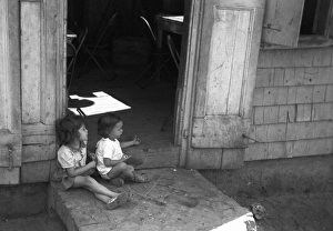 ST. THOMAS SLUM, 1941. Children in one of the slum areas in St. Thomas, Charlotte Amalie ST. THOMAS SLUM, 1941. Children in one of the slum areas in St. Thomas, Charlotte Amalie