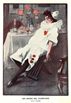 Drunken Pierrot 1920s Spain cc alcohol clowns drunk drunks carnivals masquerade clowns Drunken Pierrot 1920s Spain cc alcohol clowns drunk drunks carnivals masquerade clowns