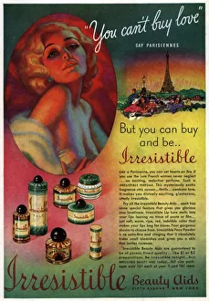 Irresistible 1930s USA Paris Eiffel Tower make-up makeup make up womens portraits iws Irresistible 1930s USA Paris Eiffel Tower make-up makeup make up womens portraits iws