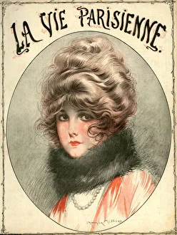 La Vie Parisienne 1910s France Maurice Milliere illustrations magazines womens portraits La Vie Parisienne 1910s France Maurice Milliere illustrations magazines womens portraits