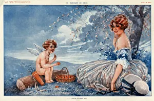 La Vie Parisienne 1916 1910s France Maurice Milliere cherubs cupids Valentines Day La Vie Parisienne 1916 1910s France Maurice Milliere cherubs cupids Valentines Day