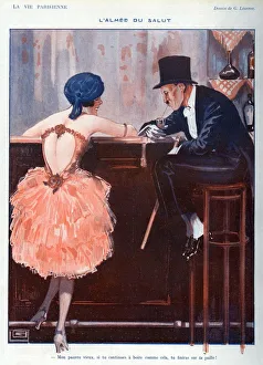 La Vie Parisienne 1920 1920s France Georges Leonnec Illustrations drinking bars La Vie Parisienne 1920 1920s France Georges Leonnec Illustrations drinking bars