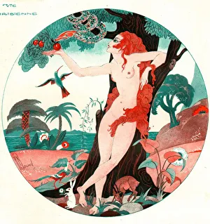 La Vie Parisienne 1920s France cc edam and eve the garden of eden temptation illustrations La Vie Parisienne 1920s France cc edam and eve the garden of eden temptation illustrations