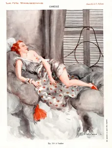 La Vie Parisienne 1920s France F.Fabiano cc glamour erotica beds sleeping naked La Vie Parisienne 1920s France F.Fabiano cc glamour erotica beds sleeping naked